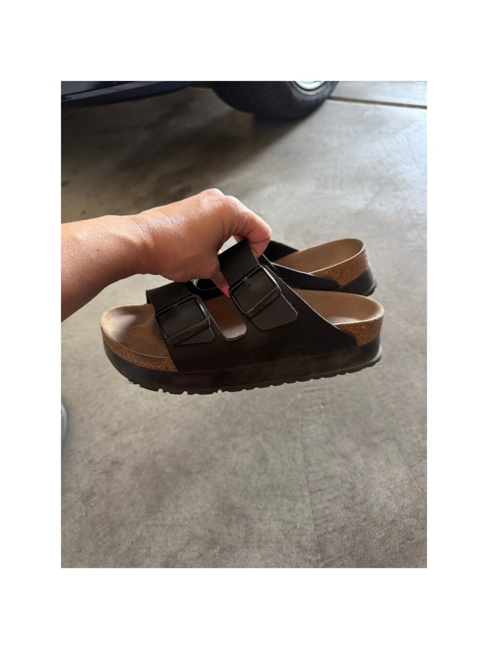 Birkenstock Papillo Vegan Black Strap Sandals - Picture 3 of 3